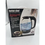 Better Chef 1.7 Liter Glass 360 Degree Cordless Led Electric Kettle Nib New. Price: $36.90.