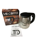 Mr. Coffee Tea Pot Glass Decanter Modern Design Brew Steep 1.2 Quart (4.8 Cups) Used. Price: $19.99.