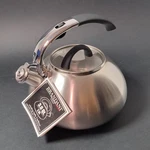 Brandani Stainless Steel Tea Kettle Brushed Silver W/ Black Soft Touch Handle Cc Open. Price: $57.00.