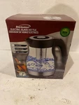 Brentwood Cordless Glass Elec Kettle Tea Infuse Swivel Base KT-1962BK New Box. Price: $19.99.