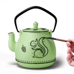 Toptier Teapot With Removable Infuser, 32 Oz / 950 Ml, Bright Green Squirrel New. Price: $54.21.