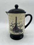 Certified International Cafe Paris Coffee Tea Pot - Tre Sorelle Studios Used. Price: $20.99.