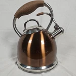 Wolfgang Puck Tea Kettle Pot Stainless Steel 2.45 Quart Copper Color Used. Price: $22.99.