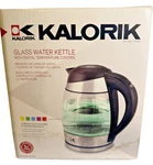 Kalorik Jk 42656 Bk 1.8L Digital Water Kettle With Color Led Glass - Black Used. Price: $17.99.