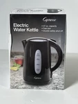 Capresso 279.01 Electric Water Kettle, 57 Oz Open Box. Price: $30.00.