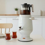 Arzum Electric Samovar Turkish Tea Maker, Kettle, Semaver, White New. Price: $121.73.