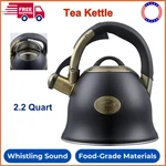 -2.2 Qt Kettles Stovetop Whistling Teapot Stainless Steel New. Price: $36.83.