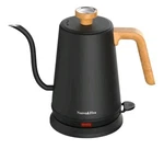 Nueve & Five...gooseneck Electric Kettle With Thermometer Black New. Price: $32.99.