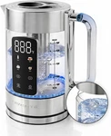 Digital Glass Electric Tea Kettle 1.7L With Color-changing Led Lights Temperatur New. Price: $63.91.