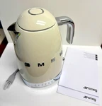 Smeg Retro Line Variable Temp Electric Kettle Cream Demo Model SVTEC-CR03 Used. Price: $179.95.