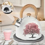 Arc Stainless Steel 2-QUART Whistling Milk White Tea Kettle With Magic Color ... New. Price: $51.47.