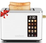 Seedeem 2-SLICE Smart Toaster, Touch Control, Ss, 6 Shade Settings, White New. Price: $31.50.