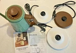 Gooseneck Electric Kettle Dmofwhi Open Box With 2 Euro Bases. Price: $33.50.