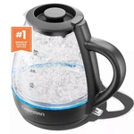 Chefman 1L Rapid-boil Kettle With Automatic Shutoff-black Glass 1500W Tea Heater New. Price: $19.99.