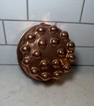 Vintage Round Copper Food/jello Mold Pan W/ Bubble Bottom 4 Cups Used. Price: $18.00.