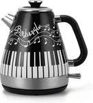 Retro Electric Kettle 1.7L Piano Music Design Stainless Steel 1200W Cordless New. Price: $52.99.