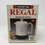 Regal Poly Hot Pot 5 Cup Electric Warmer Server K7427WH New Sealed Flower Usa. Price: $33.99.