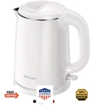 Secura Stainless Steel Double Wall Electric Kettle Water Heater 1L White Auto Sh New. Price: $60.17.
