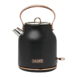 Haden Heritage 1.7L Stainless Steel Electric Water Tea Kettle, Black (open Box). Price: $69.22.