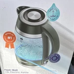 Chefman Fast-boil 1.8L Borosilicate Glass Cordless Kettle 1500W Auto Shut-off Open. Price: $22.50.