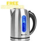 Aigostar 1.7L Electric Kettle Stainless Steel, Auto, Led Light, Inner Tea Filter New. Price: $59.99.