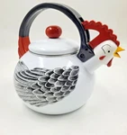 Rooster Chicken Kettle Enamel Teapot -home Office Use. Price: $200.00.