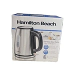 Hamilton Beach Stainless Steel Electric Kettle 40852 Cup Cap Open. Price: $21.99.