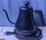 Tea Coffee Pot Cosori Electric Gooseneck Kettle Variable Temperature Control 8L Used. Price: $52.99.