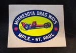 Original Minnesota Dragways Vintage Water Decal Nostalgia Racing Nhra Gasser New. Price: $49.99.