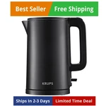 Electric Kettle 1.5L Stainless Steel Cordless Auto Off Krups Cool Touch Interior New. Price: $53.09.