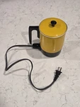 Vintage World Electric Tea Coffee Pot WNEP-4C Enameled Aluminium Cup Yellow Used. Price: $30.00.