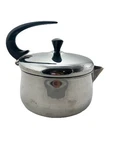 Farberware 2 Quart Widemouth Tea Kettle Pot Mid Century Swoop Curve Handle Used. Price: $24.95.