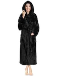 Womens Ladies Fluffy Soft Fleece Luxe Plush Warm Sherpa Hooded Spa Bathrobe New. Price: $29.99.
