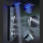 Ello&allo Shower Panel Tower Led Rainfall Waterfall Massage System Body Sprayer New. Price: $159.00.
