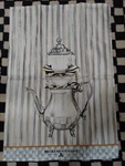Mackenzie-childs Tea Pot Sterling Check Dish Towel New. Price: $58.00.
