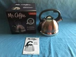 New Gold Copper Mr. Coffee 1.75 Quart Whistling Tea Kettle Stay-cool Handle Knob. Price: $15.00.