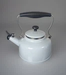 Chantal Stovetop Whistling Tea Kettle Vintage Series Light Blue Enameled Used. Price: $25.99.