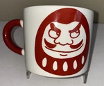 Aiwa Co. Ltd Daruma Mug(s) Red & White Coffee Tea Cup Made In Japan Used. Price: $39.95.