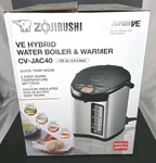 Zojirushi CV-JAC40 4L Ve Hybrid Water Boiler Dispenser Tested Used. Price: $149.89.