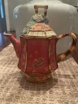 Tracy Porter - Artesian Road Teapot & Lid Peacock Bird Hand Painted 3 Cup New. Price: $45.00.