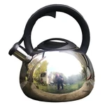Farberware 2.3 Quart Tea Kettle Polished Stainless Steel Classic Series Q21C Used. Price: $24.99.