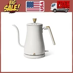 Beautiful 1-LITER Electric Gooseneck Kettle 1200 W,white Icing By Drew Barrymore New. Price: $36.06.
