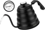 Tea Kettle With Thermometer Pot Black Stovetop 40OZ Gooseneck New. Price: $28.95.
