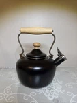 Chantal 1.8 Qt Enamel-on-steel Classic Tea Kettle Matte Black, Carina Wood Used. Price: $90.00.