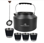 Fortitude 21 Camping Kettle Water Tea Coffee Plus 4 Cups & Ball Preowned Open. Price: $29.50.