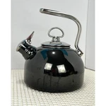 Chantal Black Stainless Steel Stovetop Kettle Teapot Whistling Modern Design Used. Price: $29.99.