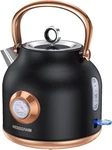 Retro Electric Kettle, 1.7L Stainless Steel Tea With Large Temperature Ga New. Price: $57.15.
