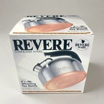 New! Vtg Revere Ware Stainless Steel Copper Bottom 2 1/3 Qt Whistling Tea Kettle. Price: $129.99.