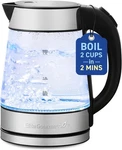 Elite Gourmet EKT-602 Electric Bpa-free Glass Kettle, Cordless 360 Base New. Price: $31.44.