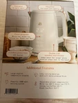 Beautiful Cordless Electric Kettle Digital Display Stainless Steel 1500W White New. Price: $55.00.